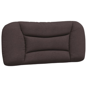 vidaXL Bed Frame with LED, without Mattress, "Hvar" Dark Brown 90x190 cm Fabric
