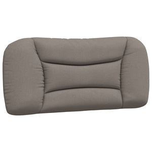vidaXL LED Bed Frame without Mattress "Hvar" Taupe 90x190 cm Fabric