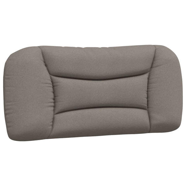 vidaXL LED Bed Frame without Mattress "Hvar" Taupe 90x190 cm Fabric