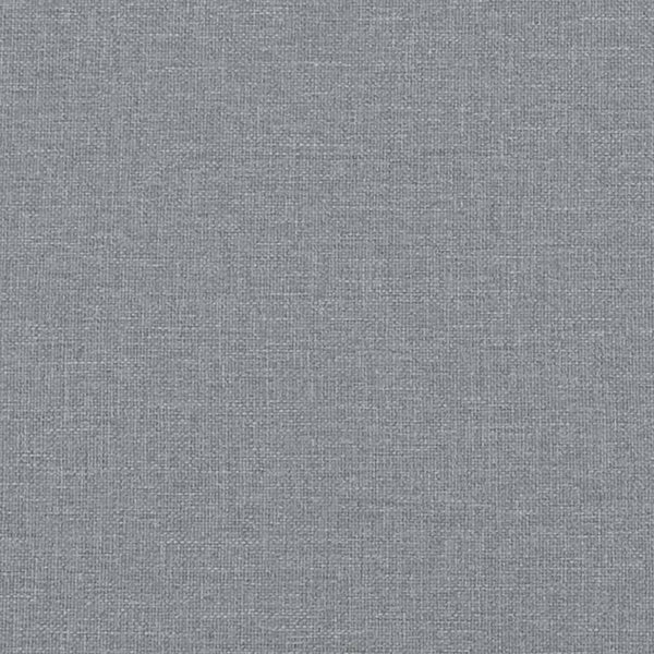 vidaXL Bed Frame with LED, without Mattress "Hvar" Light Grey 90x200 cm Fabric