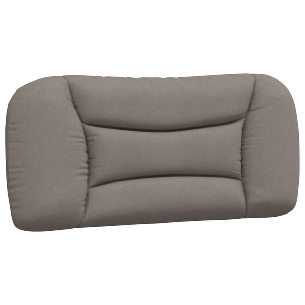 vidaXL LED Bed Frame without Mattress "Hvar" Taupe 90x200 cm Fabric