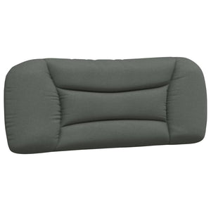 vidaXL LED Bed Frame without Mattress "Hvar" Dark Gray 100x200 cm Fabric