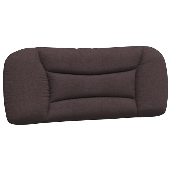 vidaXL LED Bed Frame without Mattress "Hvar" Dark Brown 100x200 cm Fabric