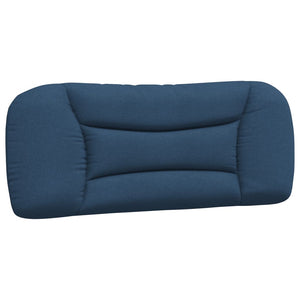 vidaXL LED Bed Frame without Mattress "Hvar" Blue 100x200 cm Fabric