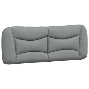 vidaXL LED Bed Frame without Mattress "Hvar" Light Grey 120x200 cm Fabric