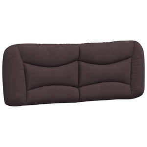 vidaXL LED Bed Frame without Mattress "Hvar" Dark Brown 140x190 cm Fabric