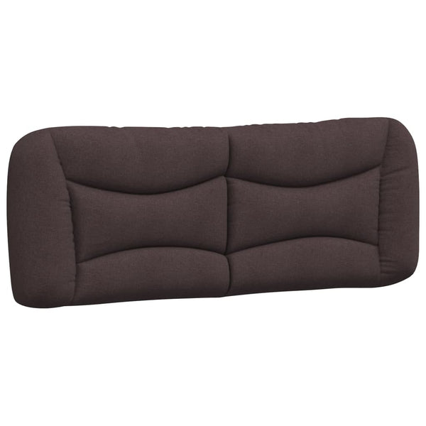 vidaXL LED Bed Frame without Mattress "Hvar" Dark Brown 140x190 cm Fabric