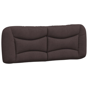 vidaXL LED Bed Frame without Mattress "Hvar" Dark Brown 140x200 cm Fabric