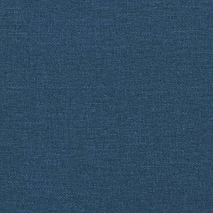 vidaXL LED Bed Frame without Mattress "Hvar" Blue 140x200 cm Fabric