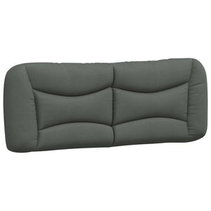 vidaXL LED Bed Frame without Mattress "Hvar" Dark Grey 180x200 cm Fabric