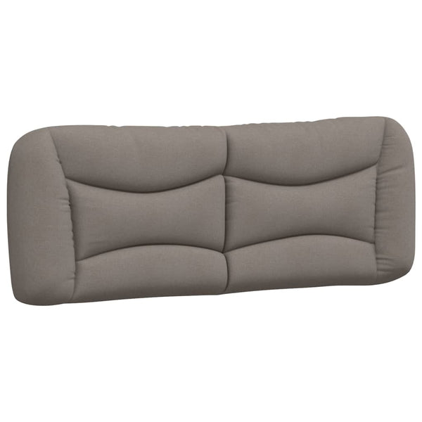 vidaXL LED Bed Frame without Mattress "Hvar" Taupe 180x200 cm Fabric