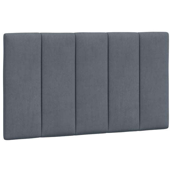 vidaXL LED Bed Frame without Mattress "Hanko" Dark Gray 80x200 cm Velvet