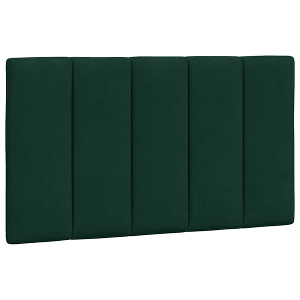vidaXL LED Bed Frame without Mattress "Hanko" Dark Green 80x200 cm Velvet