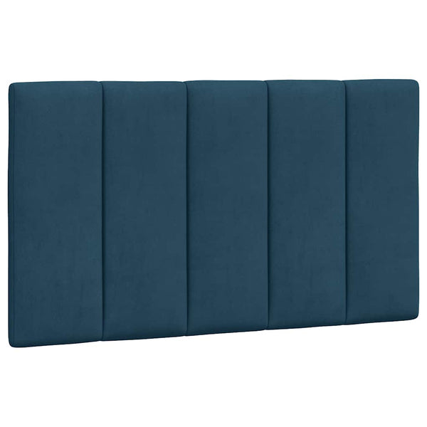 vidaXL LED Bed Frame without Mattress "Hanko" Blue 80x200 cm Velvet