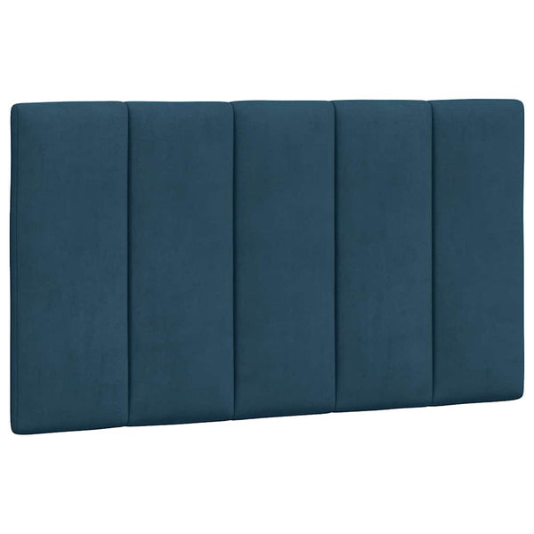 vidaXL LED Bed Frame without Mattress "Hanko" Blue 90x190 cm Velvet