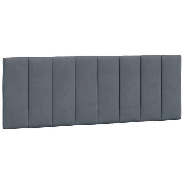 vidaXL LED Bed Frame without Mattress "Hanko" Dark Grey 120x200 cm Velvet