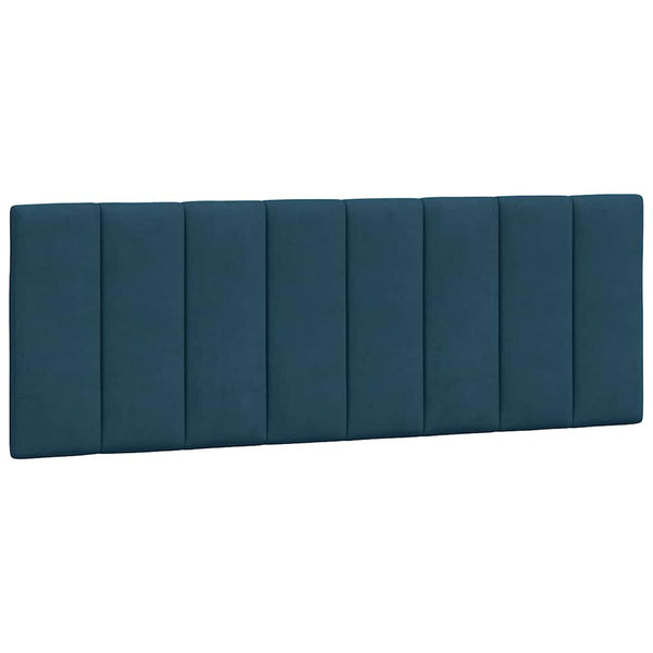 vidaXL LED Bed Frame without Mattress "Hanko" Blue 120x200 cm Velvet