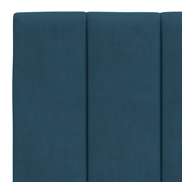 vidaXL LED Bed Frame without Mattress "Hanko" Blue 120x200 cm Velvet