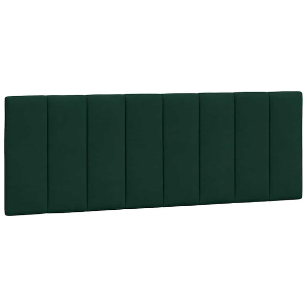 vidaXL LED Bed Frame without Mattress "Hanko" Dark Green 140x200 cm Velvet