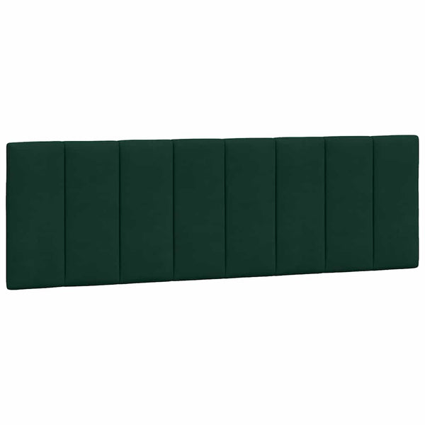 vidaXL "Hanko" LED Bed Frame without Mattress Dark Green 160x200 cm Velvet