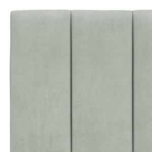 vidaXL LED Bed Frame without Mattress "Hanko" Light Gray 180x200 cm Velvet