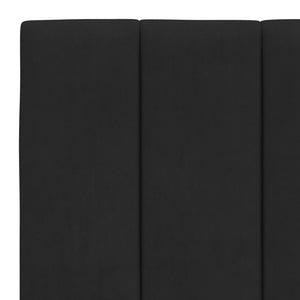 vidaXL LED Bed Frame without Mattress "Hanko" Black 180x200 cm Velvet
