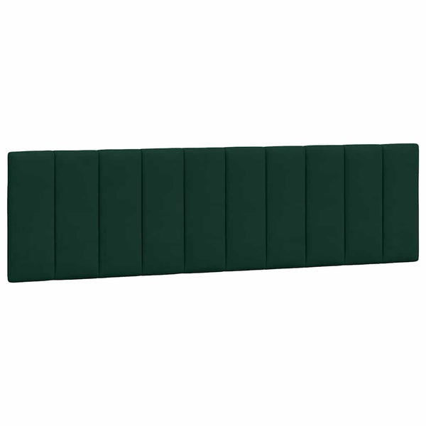 vidaXL LED Bed Frame without Mattress "Hanko" Dark Green 180x200 cm Velvet