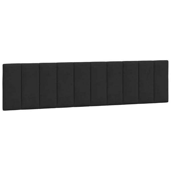 vidaXL LED Bed Frame without Mattress "Hanko" Black 200x200 cm Velvet