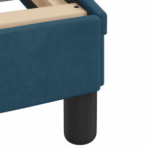 vidaXL LED Bed Frame without Mattress "Hanko" Blue 200x200 cm Velvet