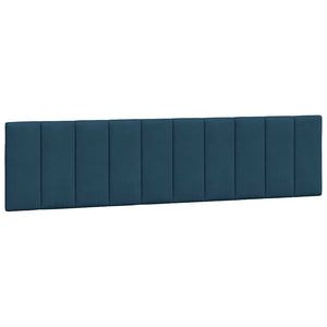 vidaXL LED Bed Frame without Mattress "Hanko" Blue 200x200 cm Velvet