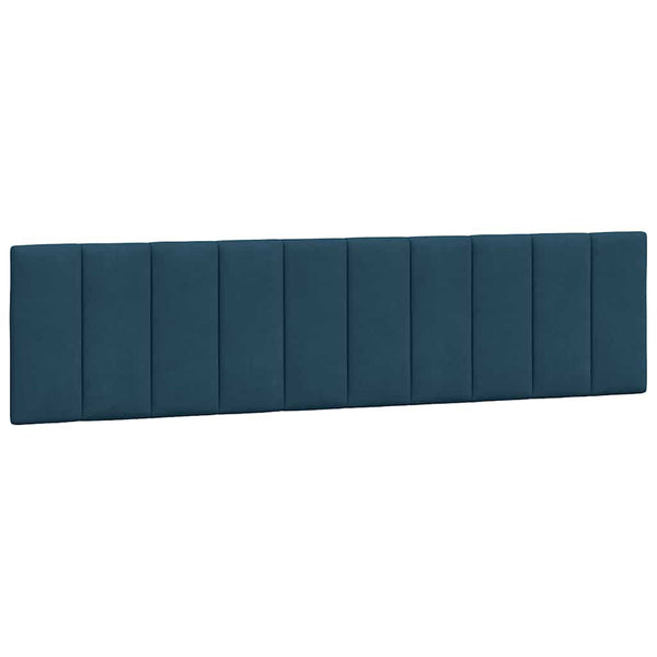 vidaXL LED Bed Frame without Mattress "Hanko" Blue 200x200 cm Velvet