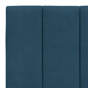 vidaXL LED Bed Frame without Mattress "Hanko" Blue 200x200 cm Velvet