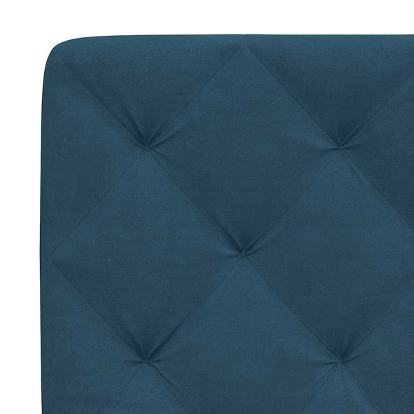 vidaXL LED Bed Frame without Mattress Blue 80x200 cm Velvet