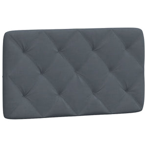 vidaXL LED Bed Frame with Mattress Dark Gray 90x190 cm Velvet