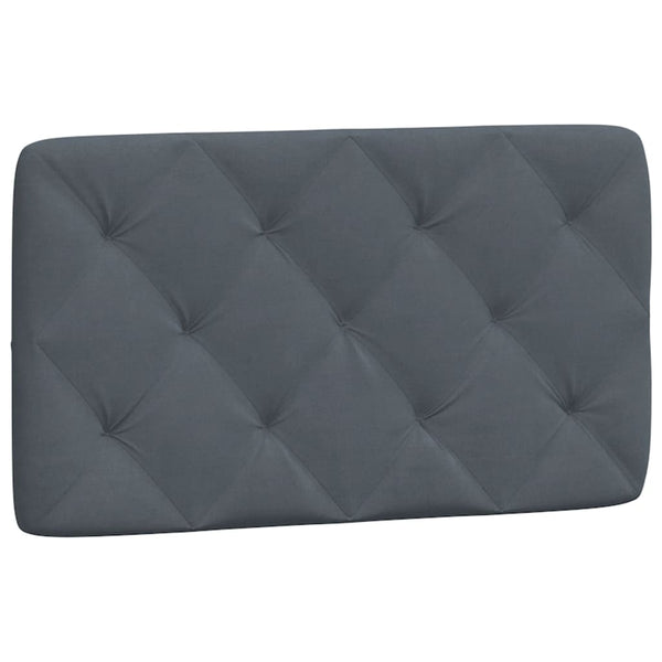 vidaXL LED Bed Frame with Mattress Dark Gray 90x190 cm Velvet