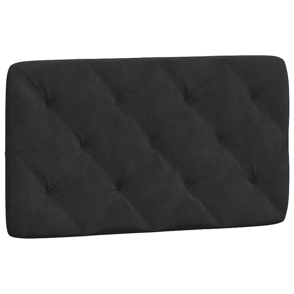 vidaXL LED Bed Frame without Mattress Black 90x190 cm Velvet