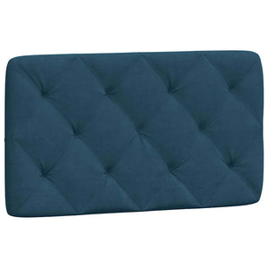 vidaXL LED Bed Frame without Mattress Blue 90x190 cm Velvet