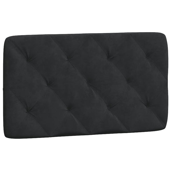vidaXL LED Bed Frame without Mattress Black 90x200 cm Velvet