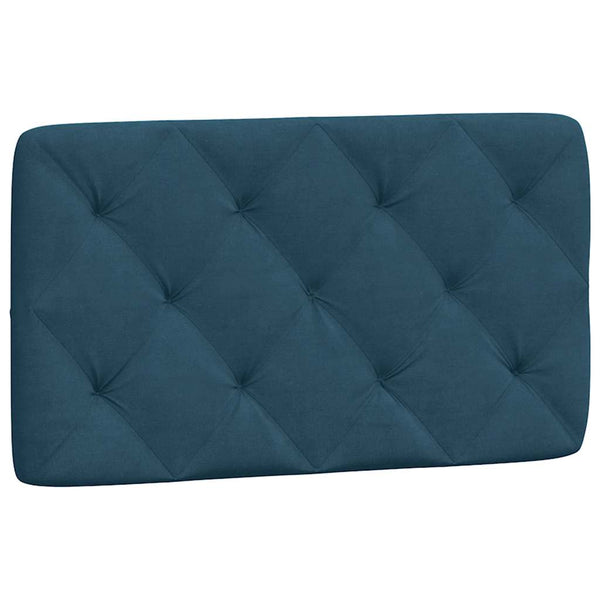 vidaXL LED Bed Frame without Mattress Blue 90x200 cm Velvet