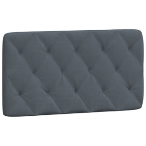vidaXL LED Bed Frame without Mattress Dark Gray 100x200 cm Velvet
