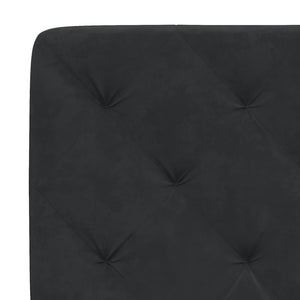 vidaXL LED Bed Frame without Mattress Black 140x190 cm Velvet
