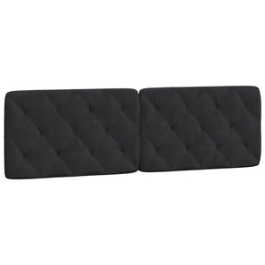 vidaXL LED Bed Frame without Mattress Black 160x200 cm Velvet