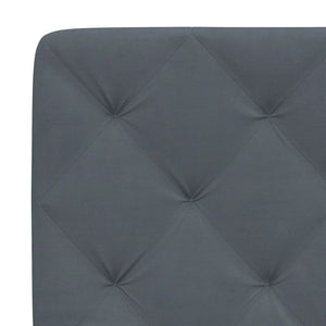 vidaXL LED Bed Frame without Mattress Dark Grey 180x200 cm Velvet
