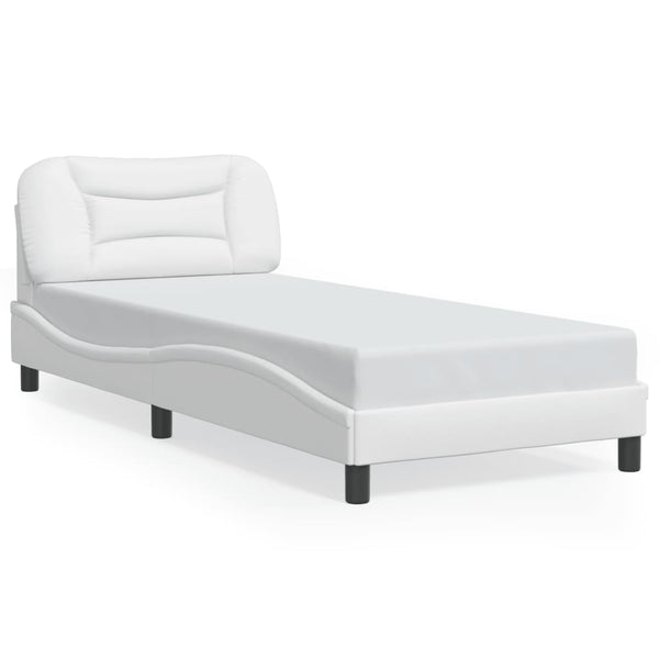 Bettgestell Weiß 90x190 cm mit LED