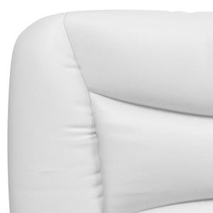 Bettgestell 90x190 cm mit LED Weiß/Schwarz