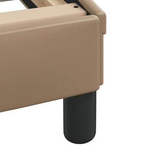 Bettgestell mit LED Cappuccino-Braun 140x190 cm