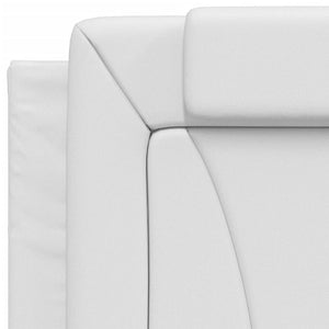 vidaXL Bed Frame "Viana" with LED, without mattress, White 90x200 cm
