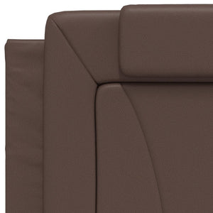vidaXL Bed Frame "Viana" with LED, without Mattress, Brown 90x200 cm