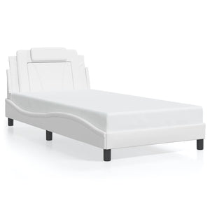 Bettgestell Viana 100x200 cm mit LED, Weiß