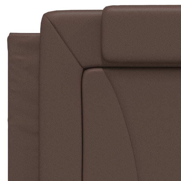 Bettgestell Viana Braun 100x200 cm mit LED